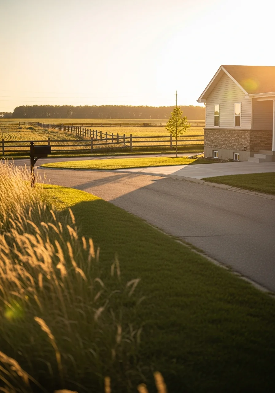 Bennet home showing rural setting and residential architecture.