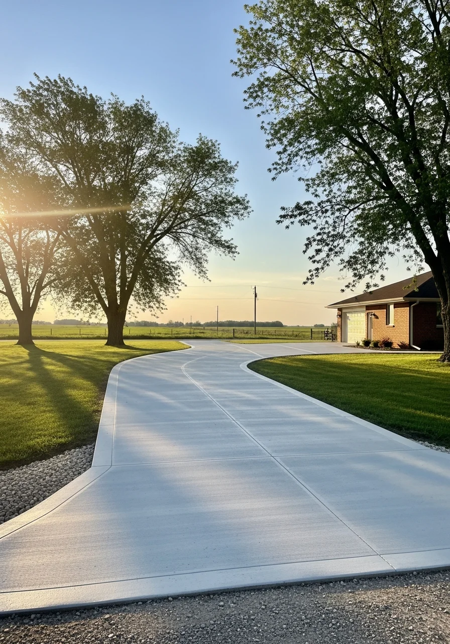 Walton home in rural setting with pastoral surroundings.